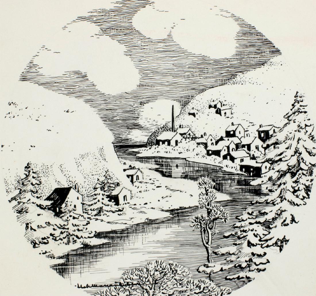 PEN AND INK SKETCHES BY ILAH KIBBEY (1888 - 1958) (1 of 14)