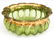 LOW MELON RIB ART GLASS BOWL SIGNED LOETZ AUSTRIA
