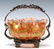MICA FLECK BRIDE'S BASKET AND ENAMELED PICKLE CASTOR - 2