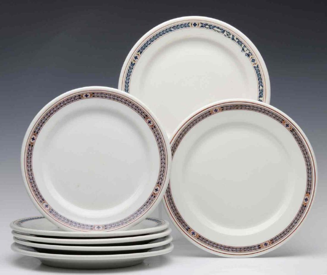 EIGHT PENNSYLVANIA RAILROAD PURPLE LAUREL PLATES (1 of 16)