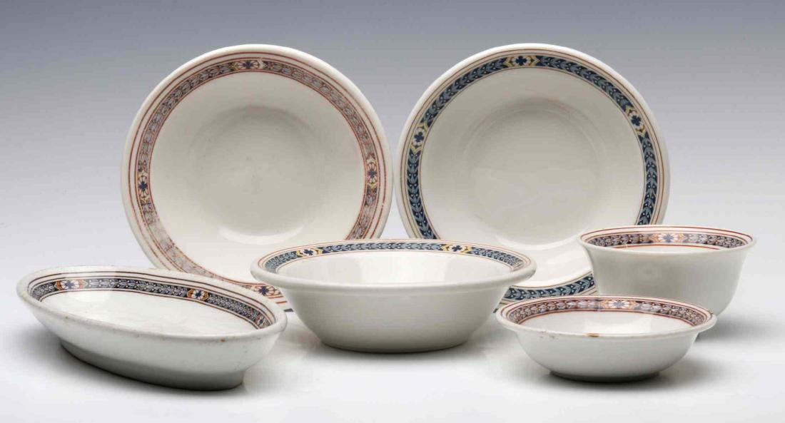 SIX PCS. PENNSYLVANIA RAILROAD PURPLE LAUREL CHINA (1 of 18)