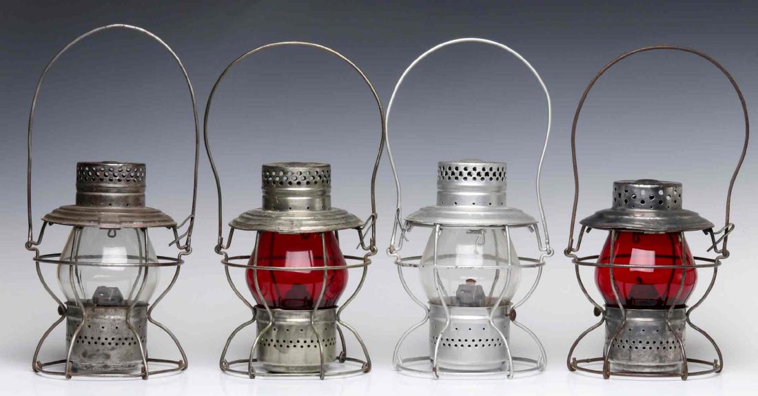 FOUR MISSOURI PACIFIC HANDLAN RAILROAD LANTERNS (1 of 15)