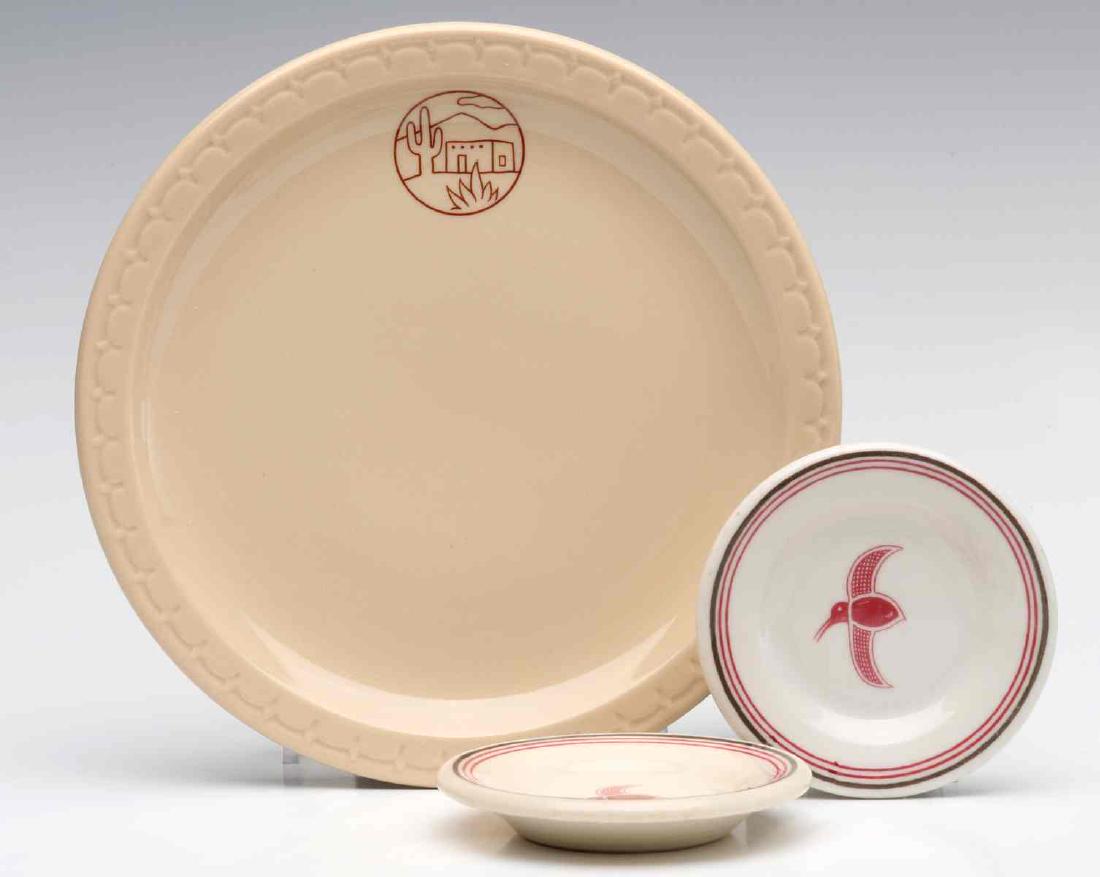 AT&SF SANTA FE RAILROAD MIMBRENO & ADOBE CHINA (1 of 12)