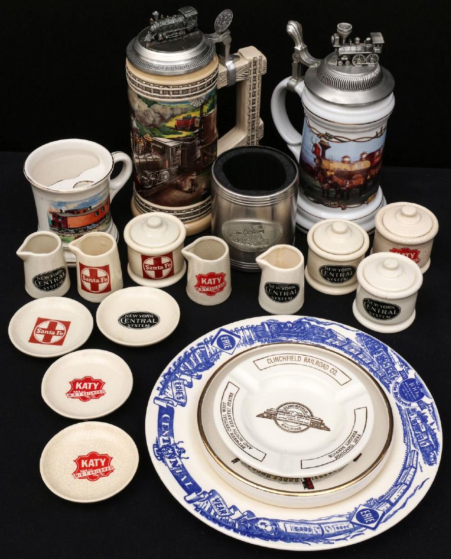 RAILROAD THEMED STEINS & VARIOUS LINES REPRO CHINA (1 of 1)
