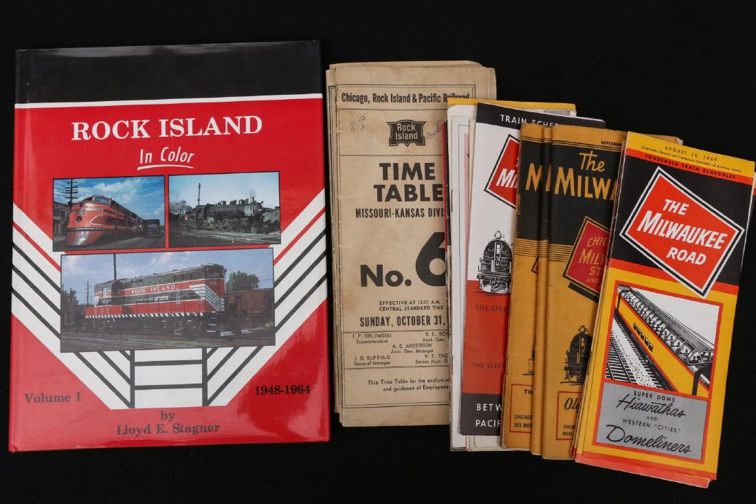 ROCK ISLAND AND MILWAUKEE ROAD RR EPHEMERA LOT (1 of 1)