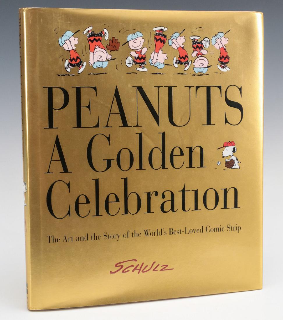 CHARLES SCHULZ SIGNED 'PEANUTS' COMPENDIUM BOOK (1 of 7)