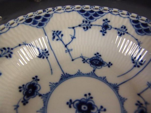 ROYAL COPENHAGEN BLUE FLUTED FULL LACE FINE CHINA - 6