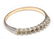 A GENT'S 14K GOLD, EMERALD AND DIAMOND RING - 8