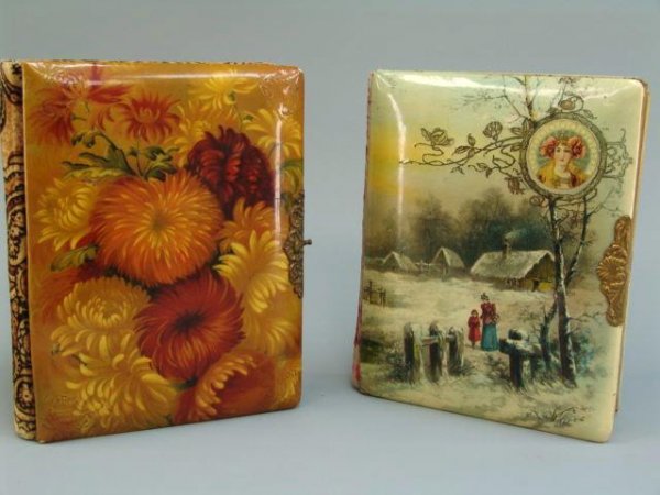 2 VICTORIAN CELLULOID PHOTO ALBUMS