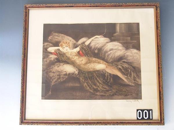 ORIGINAL PENCIL SIGNED ETCHING BY LOUIS ICART (Frenc
