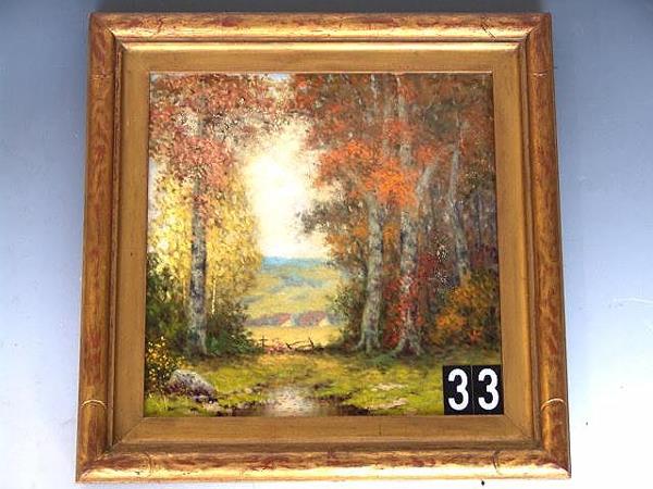 OIL ON CANVAS PAINTING SIGNED L. SPERMAN