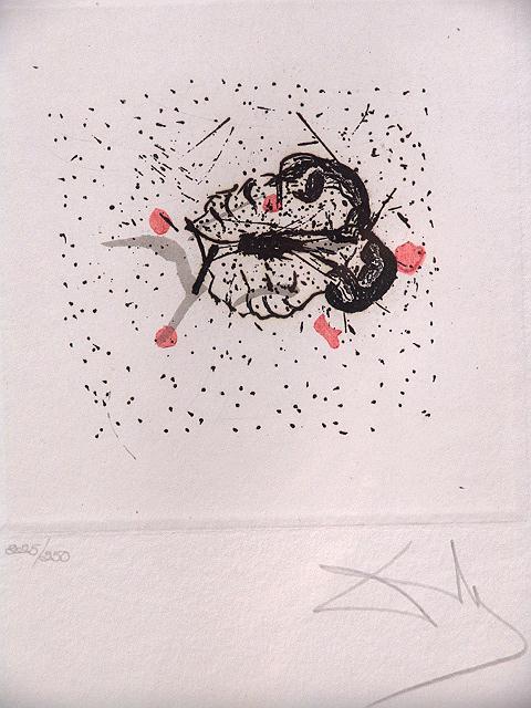 ORIGINAL PENCIL SIGNED ETCHING BY SALVADOR DALI (19