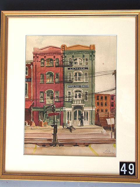 CIRCA 1940'S WATERCOLOR BY SHEALY