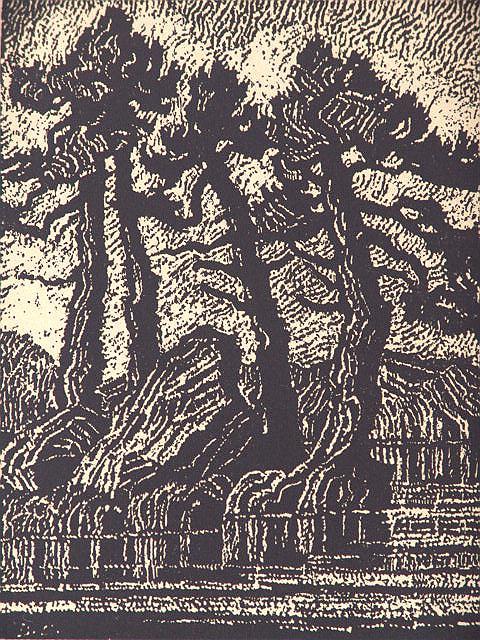 BIRGER SANDZEN (1871-1954) PENCIL SIGNED NAIL HEAD