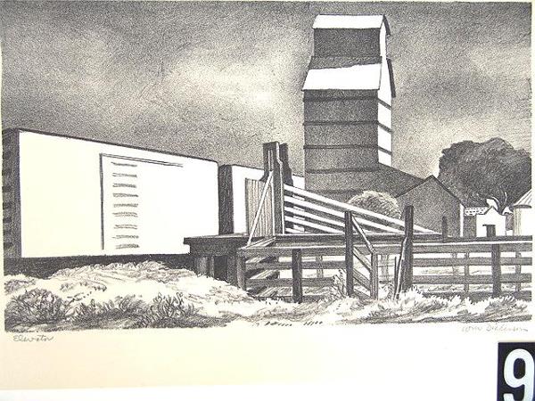 WM. DICKERSON (1904-1972) PENCIL SIGNED LITHOGRAPH