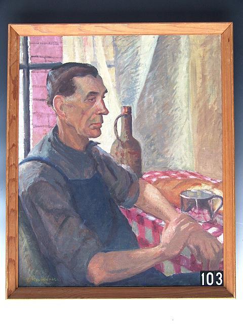 GERTRUDE EMMA MENDENHALL OIL ON CANVAS
