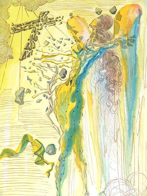 SALVADOR DALI (1904-1898) SIGNED WOOD ENGRAVING