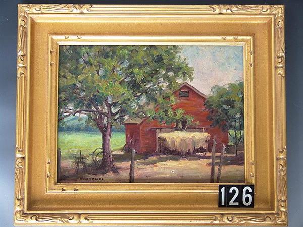 OIL ON BOARD BY TOPEKA KANSAS ARTIST HELEN HODGE (