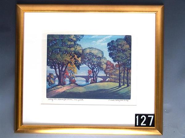 FLOYD LESLIE THOMPSON (1889-1965) PENCIL SIGNED AQ