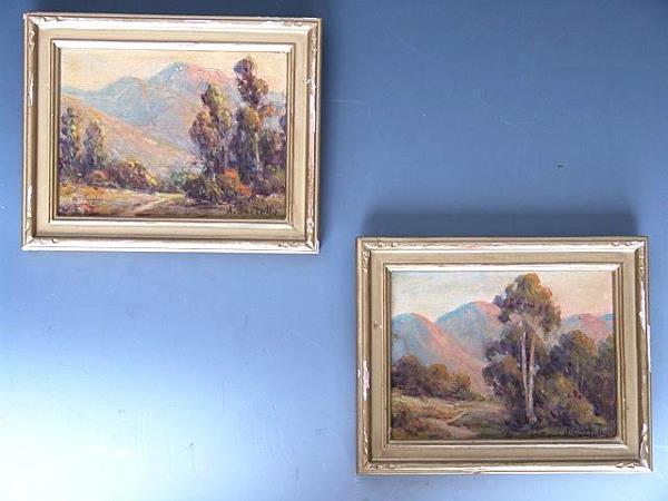 TWO SMALL WORKS BY CALIFORNIA ARTIST HERBERT SARTE