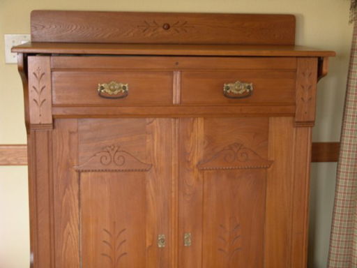 1304 Antique Murphy Bed In Carved Cabinet 1304 Antique Murphy Bed In Carved Cabinet