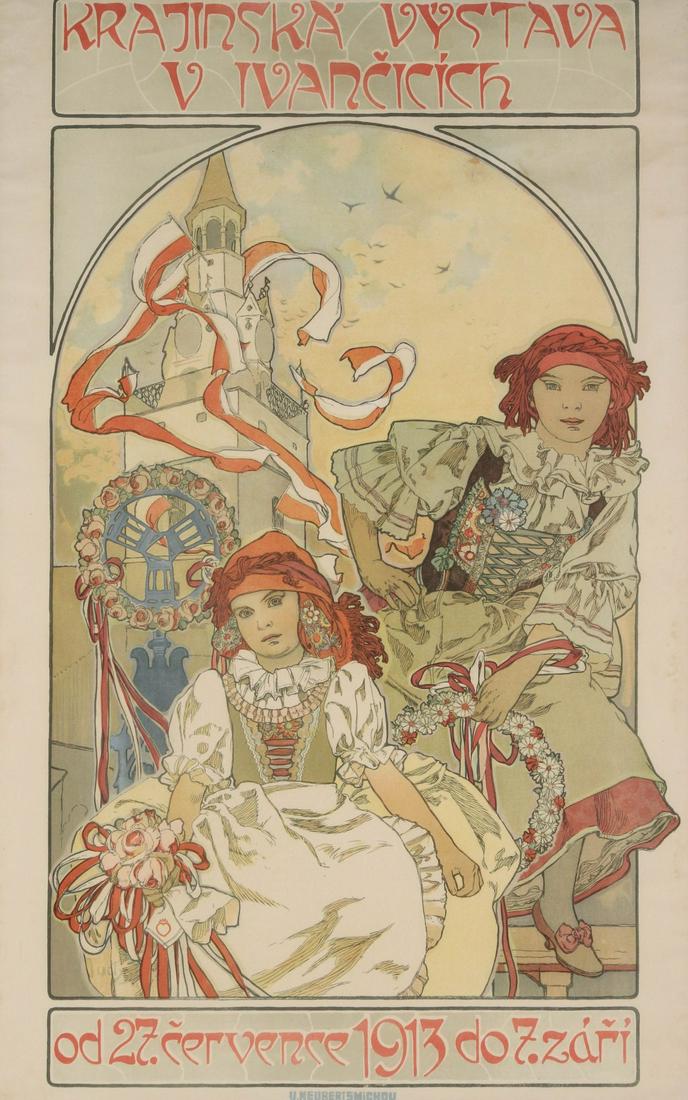 ALPHONSE MUCHA POSTER FOR COUNTRY EXHIBITION IN IVANICE (1 of 12)