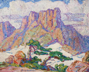 BIRGER SANDZEN (1871-1954) OIL ON CANVAS, COLORADO 1925