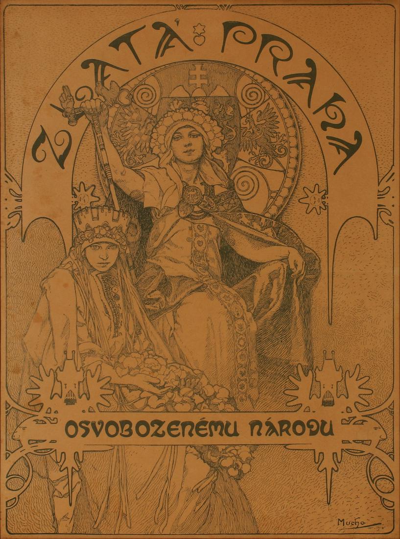 ALPHONSE MUCHA COVER ILLUSTRATION FOR ZALATA PRANA (1 of 9)