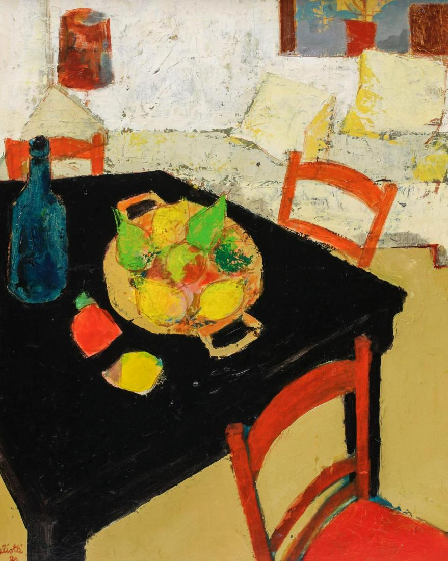 CLAUDE ALIOTTI (FRENCH 1925-1989) OIL ON CANVAS (1 of 11)