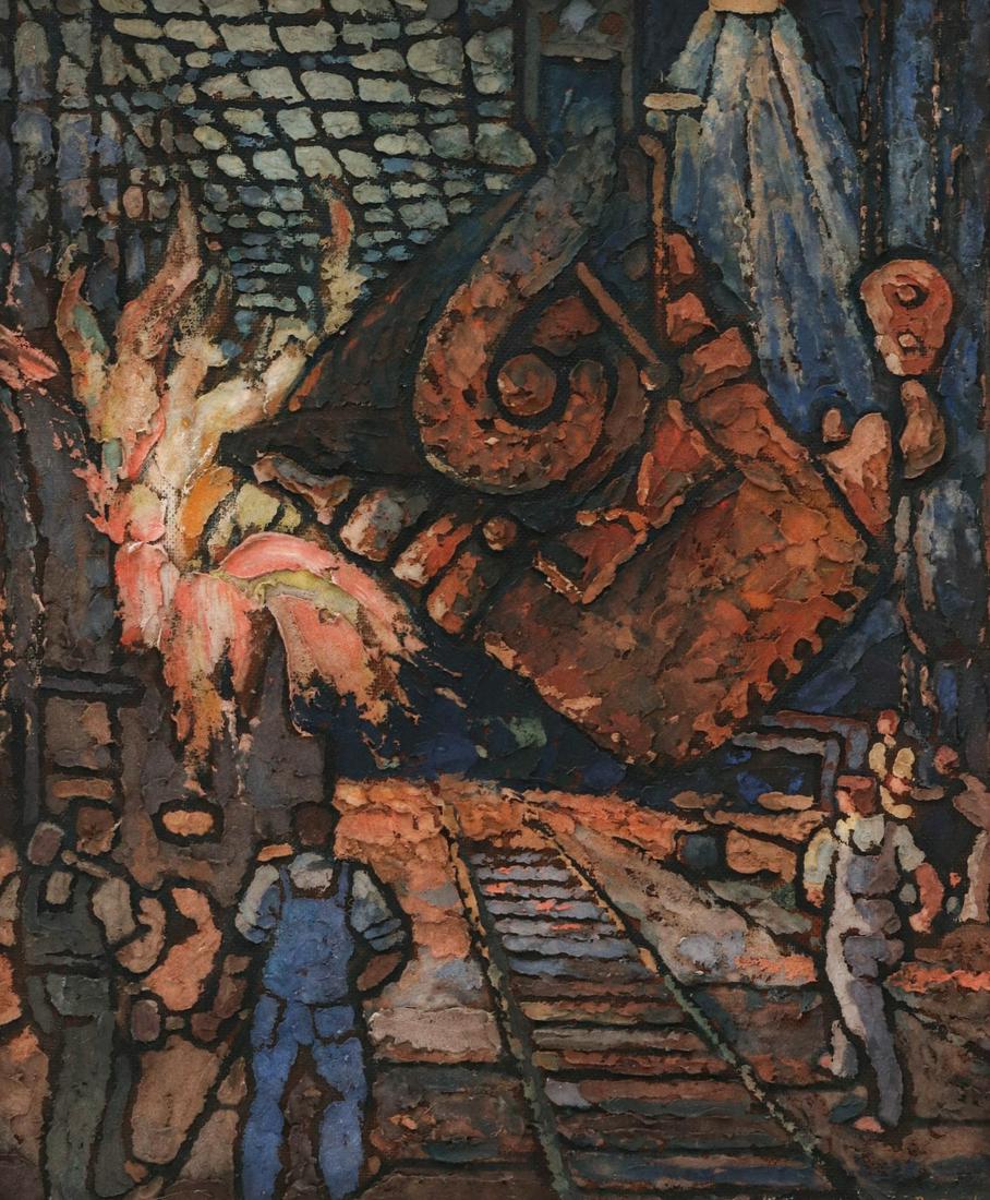 HORACE RAYMOND BISHOP (20TH CENTURY) OIL ON PANEL (1 of 16)