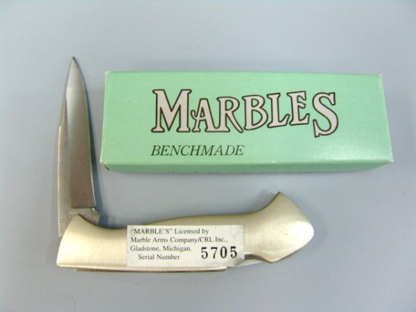 MARBLES EAGLE POCKET KNIFE WITH ABALONE - 2