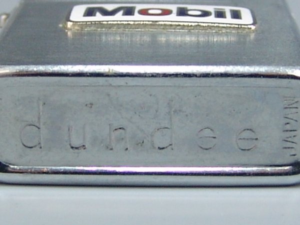 MOBIL GASOLINE VINTAGE LIGHTER W/ ENAMEL EMBLEM - 3