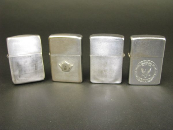 FOUR VINTAGE ZIPPO LIGHTERS