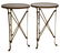 A PAIR 20TH CENT BRASS AND POLISHED GRANITE GUERIDONS - 11