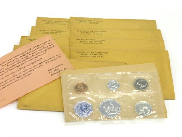 NINE 1962 PROOF SETS