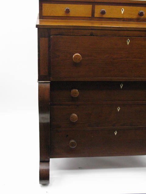 AMERICAN EMPIRE BUTLER'S DESK WITH BIRD'S EYE DETAI - 4