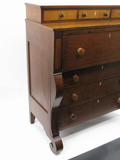 AMERICAN EMPIRE BUTLER'S DESK WITH BIRD'S EYE DETAI - 5