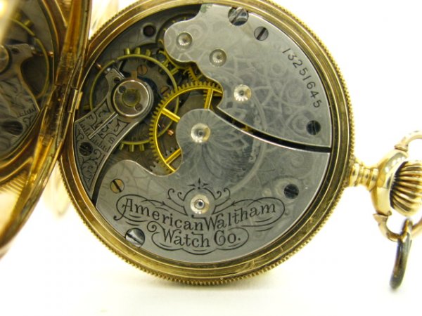 AMERICAN WATHAM 14K GOLD SOLID LADY'S WATCH - 3