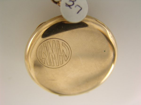 HOWARD 17J OPEN FACE ANTIQUE POCKET WATCH - 3