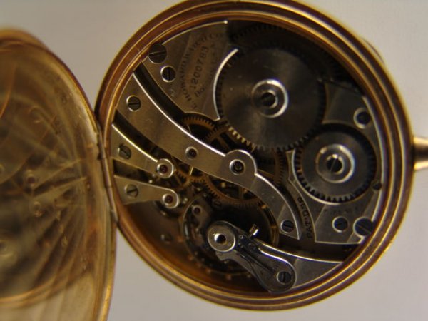 HOWARD 17J OPEN FACE ANTIQUE POCKET WATCH - 4
