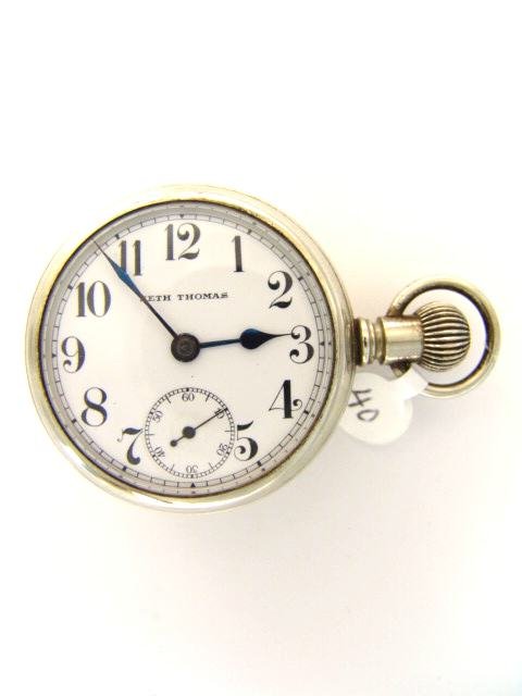 SETH THOMAS 15J OPEN FACE & BACK POCKET WATCH