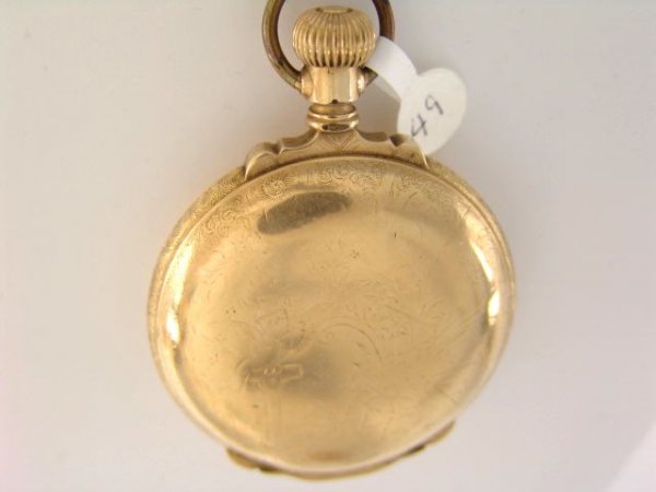 COLUMBUS ANTIQUE HUNT CASE POCKET WATCH