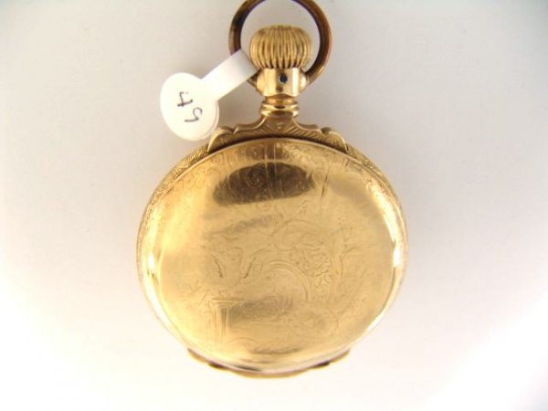 COLUMBUS ANTIQUE HUNT CASE POCKET WATCH - 5