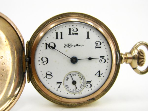 HAMPDEN MOLLY STARK LADY'S WATCH IN HUNTING CASE - 2