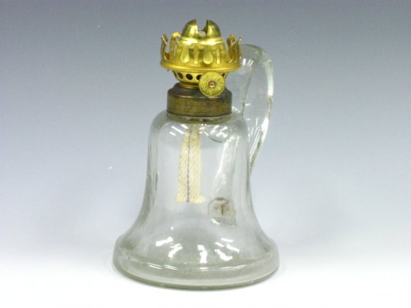 EARLY BLOWN GLASS MINI LAMP W/ HIGH FINGER LOOP - 3
