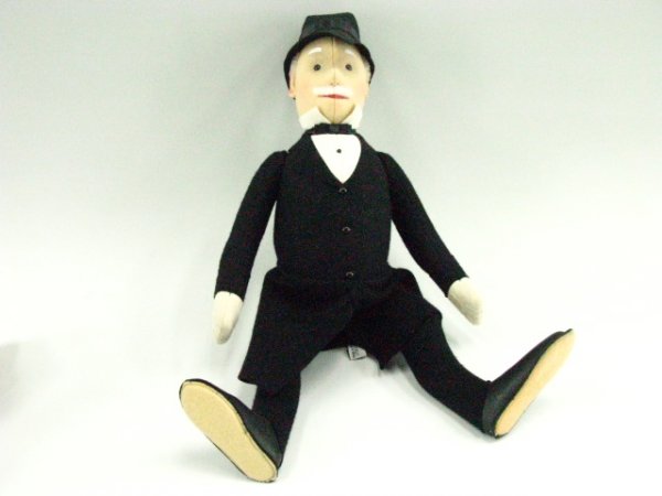 STEIFF CARICATURE DOLL MAN 19" W/GERMANY - 5