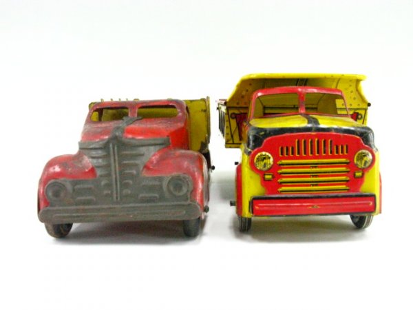 LOT OF 2 MARX PRESSED STEEL TOY TRUCKS - 4