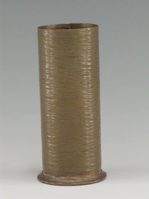 RIVETED COPPER VASE SIGNED PAGE LAUGHLIN STUDIOS - 3