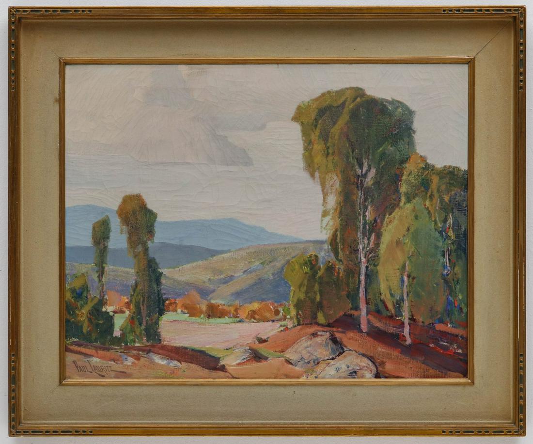 PAUL LAURITZ (1889-1975) OIL ON CANVAS: Paul Lauritz (1889-1975) Signed lower left. Work measures 22 x 28, the frame is 29.5 x 35 inches. We happily provide seamless in-house packing and shipping services on nearly everything we sell.