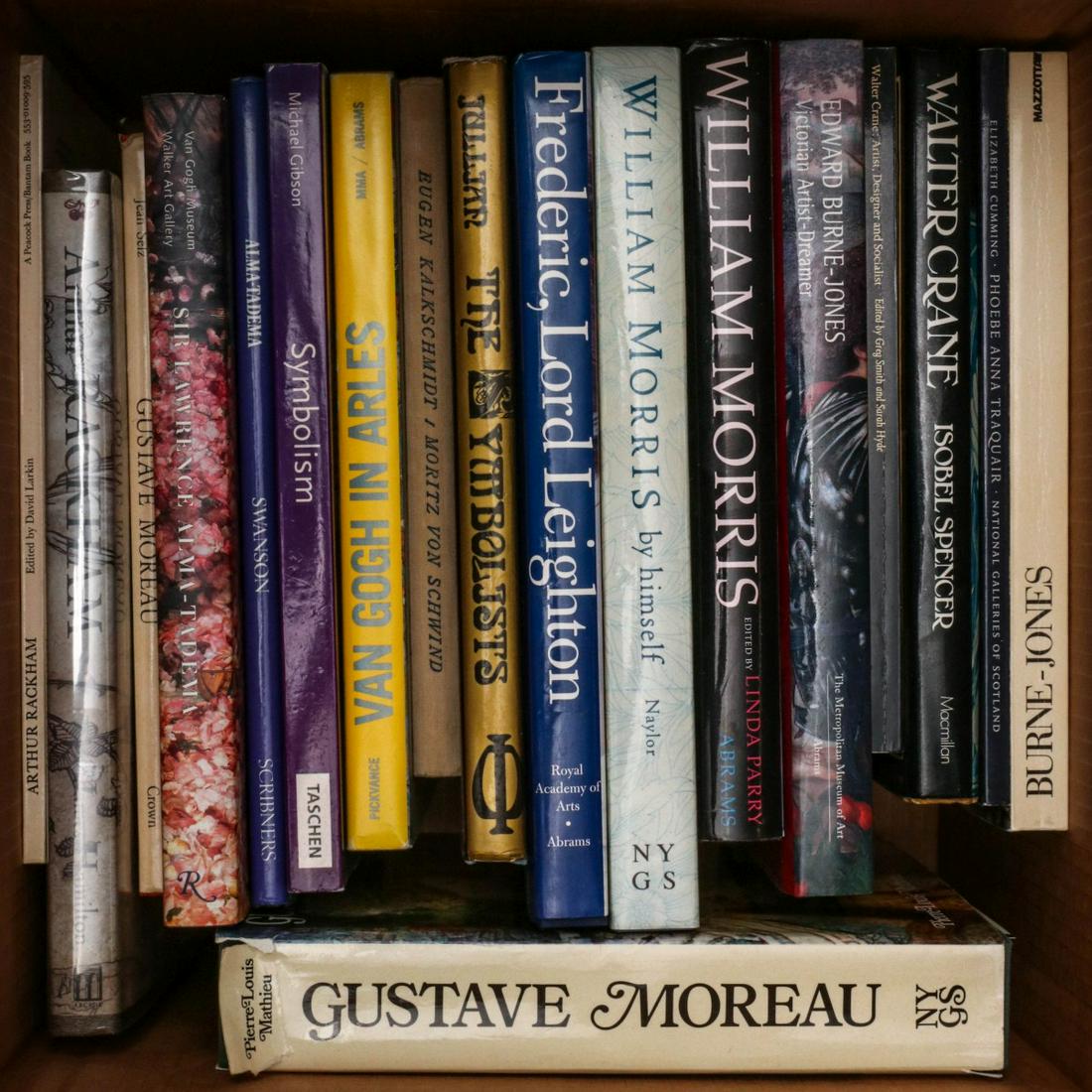 WILLIAM MORRIS, GUSTAVE MOREAU, VAN GOGH, WALTER CRANE: From the library of illustrator Robert Haas. Provenance: The Estate of Robert Allan Haas. We happily provide seamless in-house packing and shipping services on nearly everything we sell.